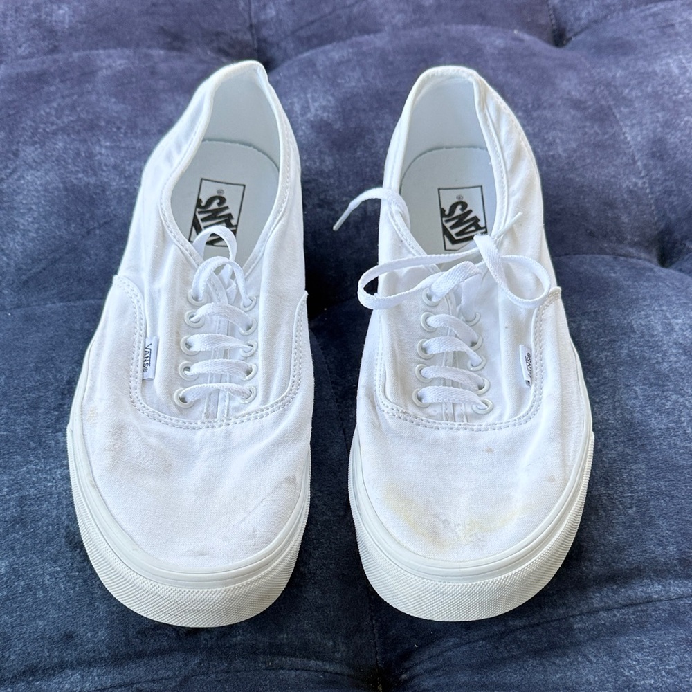 Vans Classic White Lace-Up Sneakers